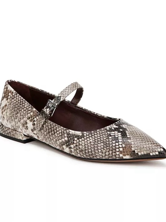 Franco Sarto Shoes - Women's Franco Sarto Nalin Snakeskin Mary Jane Flats Shoes
